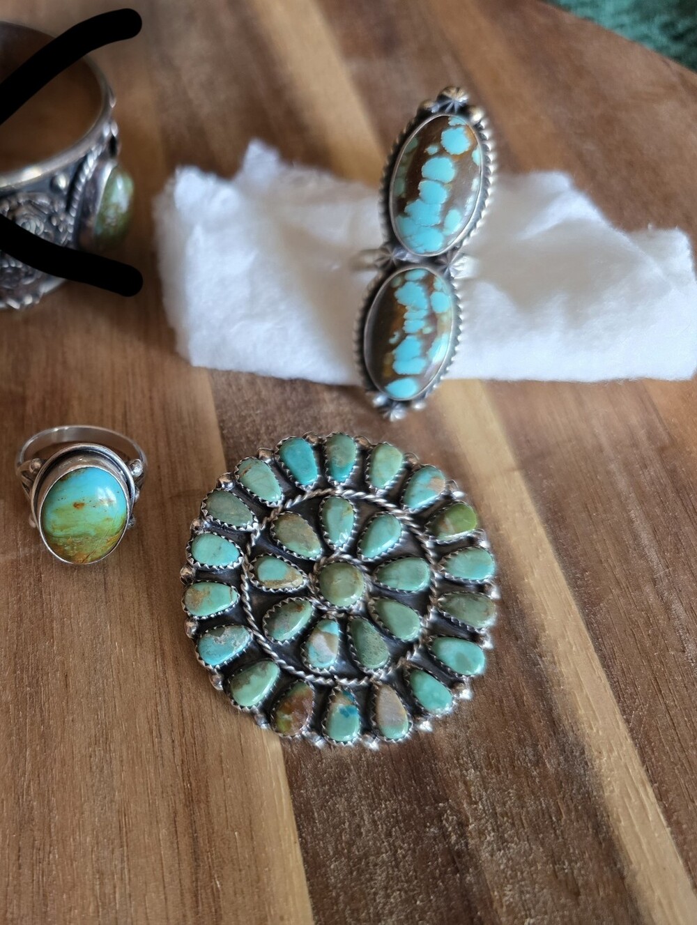 Native American | Navajo | Signed | Turquoise And Sterling Jewelry | Guc